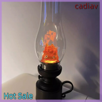 ของขวัญคริสต์มาส Cadiav 1Pccasifer ไฟกลางคืนการ์ตูนอะนิเมะเปลวไฟ Lampu Hias Howl S ย้ายปราสาทน้ำมันก๊าดสำหรับห้องนอนบ้าน