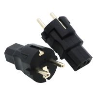 Eu เพื่อ Iec320อะแดปเตอร์ C13 Schuko กับ C13 Iec320ปลั๊กตัวเมีย Ac Eu 2ขาเป็น Pdu/ups ปลั๊กแปลงไฟ10a 250V