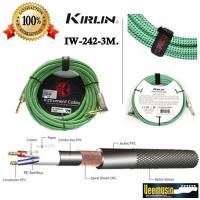 Kirlin Instrument Cable สายแจ็คถัก 3 เมตร สีเขียว