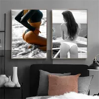 Erotic Sensual Art Wall Art Canvas Painting Sexy Woman Posters and Prints Pictures For Home Living Room Bedroom Decor Frameless