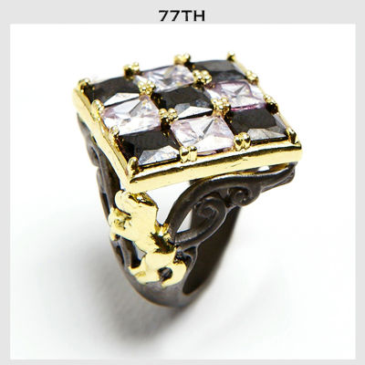 77th Chase Crystal Ring แหวนคริสตัลหมากรุก