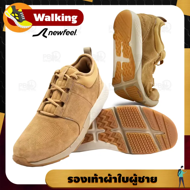 [รุ่นใหม่] รองเท้าผู้ชาย NEWFEEL รองเท้าผ้าใบ หนังวัว น้ำไม่เกาะ รุ่น ...