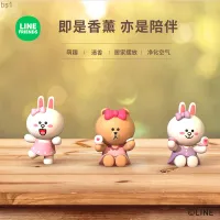 น้ำหอมรถยนต์ช่องลมในรถหมีสีน้ำตาล Line Friends แท้ Bs1อุปกรณ์การ์ตูนสร้างสรรค์