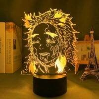 Anime Led Light Kimetsu No Yaiba Kyojuro Rengoku for Bedroom Decoration Night Light Gift Manga 3d Lamp Demon Slayer Room Decor