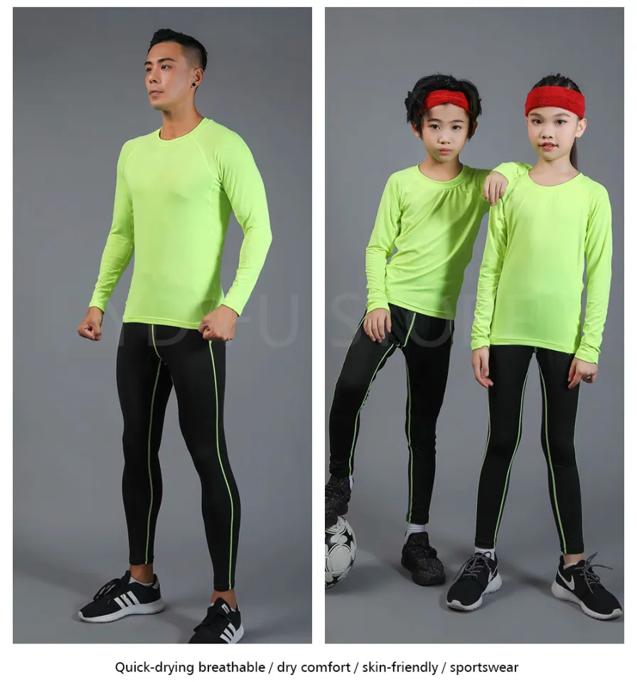 Breathable Children's Sports Suits Compression Shirt Leggings