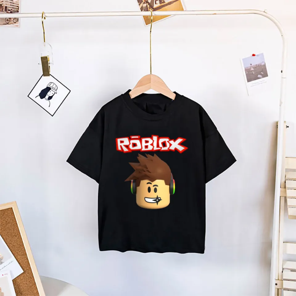 5-12 Years Kids Roblox Short Sleeve T-shirt Top.c