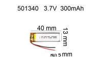 501340 redmi airdot  3.7V 300mAh แบตเตอรี่สำหรับ mp3 mp4 player ลำโพงบลูทูธ