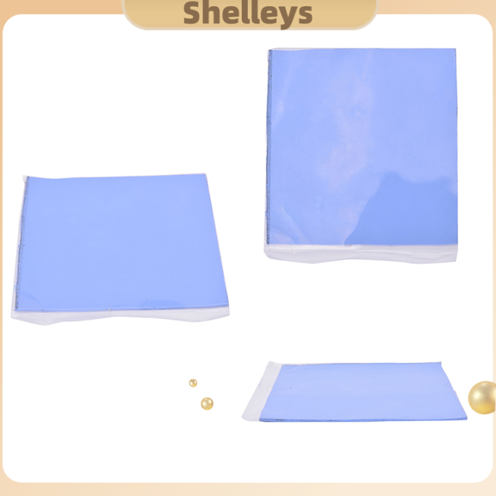 shelleys-cpu-gpu-สีน้ำเงินระบายความร้อนด้วยฮีทซิงค์ตัวควบคุมอุณหภูมิแผ่นซิลิโคน100mm-x-100mm-x-1-5mm