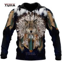 Yk2Newest-Sudadera con capucha para hombre y mujer, prenda de vestir con estampado de Lobo, cultura artística, estilo Harajuku Premium, Unisex