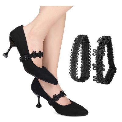 Fashion Lace Free Installation Anti Falling Heel Portable Fixed Shoelace Elastic Heel High Heel Shoes Lace Bunch Shoelace