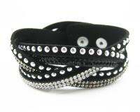 [COD] New and Korean fashion braided bracelets unisex velvet hot diamond star