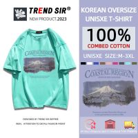 พร้อมส่ง?เสื้อยืด oversize cotton 100 เสื้อยืดคอกลม เสื้อผ้าผู้หญิง เสื้อยืดลายการ์ตูนไซส์ใหญ่ มี9สี M-3XL