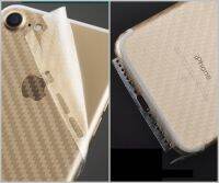 (NEW)  Iphone 7 / 7Plus / 8 / 8Plus / X / XS / XS Max  / XR ฟิล์มสติกเกอร์ใส 3D ลายเคฟล่าติดหลังเครื่อง 4มุม และขอบ4 ด้าน