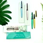 Bút máy luyện chữ đẹp SH 080 Bút mài Thầy Ánh ngòi kim tinh lá tre