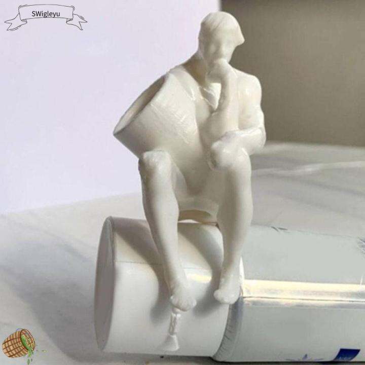 WIGLEYU Funny Pooping Toothpaste Cap White 3D Toothpaste Dispenser