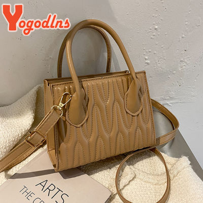 Yogodlns New Trendy Lozenge Crossbody Bag Female PU Leather Shoulder Messenger Bag Elegant Handbag and Purse Top-handle Bag sac