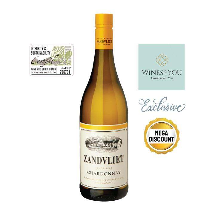 Zandvliet Chardonnay South Africa White Wine 2021 Lazada Singapore