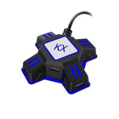 KX ตัวแปลงตัวควบคุมเกม USB,อะแดปเตอร์เมาส์คีย์บอร์ดสำหรับสวิตช์ /Xbox/ PS4/PS3