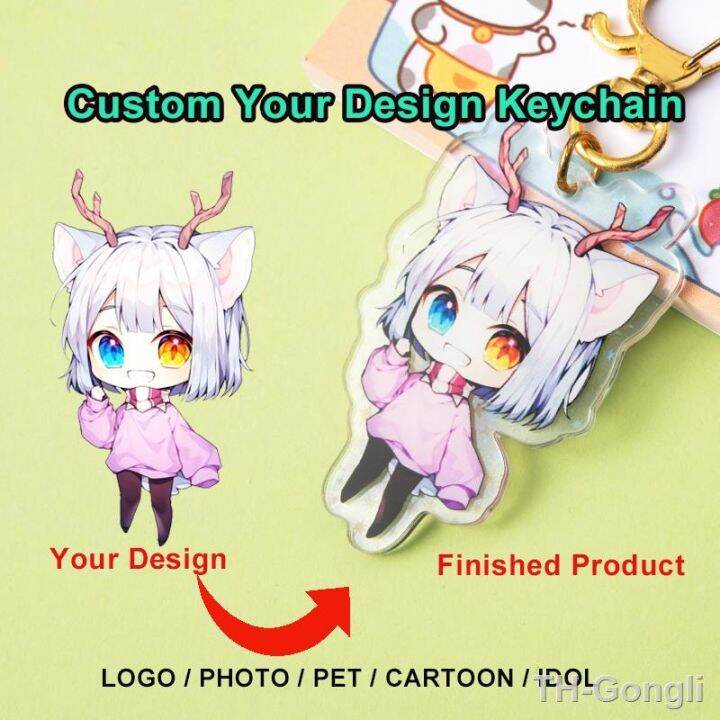 hot-custom-keychains-cartoon-llavero-chain-photo-anime-charms-hologram-personalized-designer