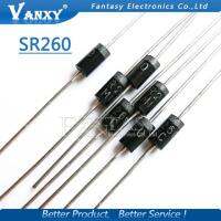 50pcs SR260 SB260 2A 60V DO-15 Schottky diode free shippping