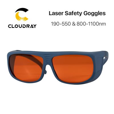 Cloudray 355 &amp; 532nm Laser Safety Goggles Type C Large Size Shield Protective Glasses Protection Eyewear for UV &amp; Green Laser