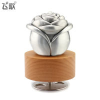 Flying Song Preserved Fresh Flower Rotating Music Box Rose Flower Music Box Sky City Birthday Ideas Gift Valentines Day