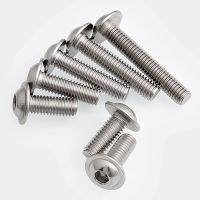 1/5/10/50pcs M3 M4 M5 M6 M8 A2 304 Stainless Steel Hex Hexagon Socket Allen Half Round Button Flange Head With Washer Screw Bolt Nails Screws Fastener