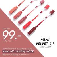 ?KATHY MINI VELVET LIP ลิปมินิ 5 สี ลิปมินิเวลเวต ลดล้าง Stock ค่า