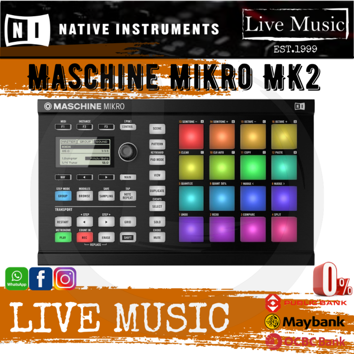 Native Instruments Maschine Mikro MK2 Groove Production - Black