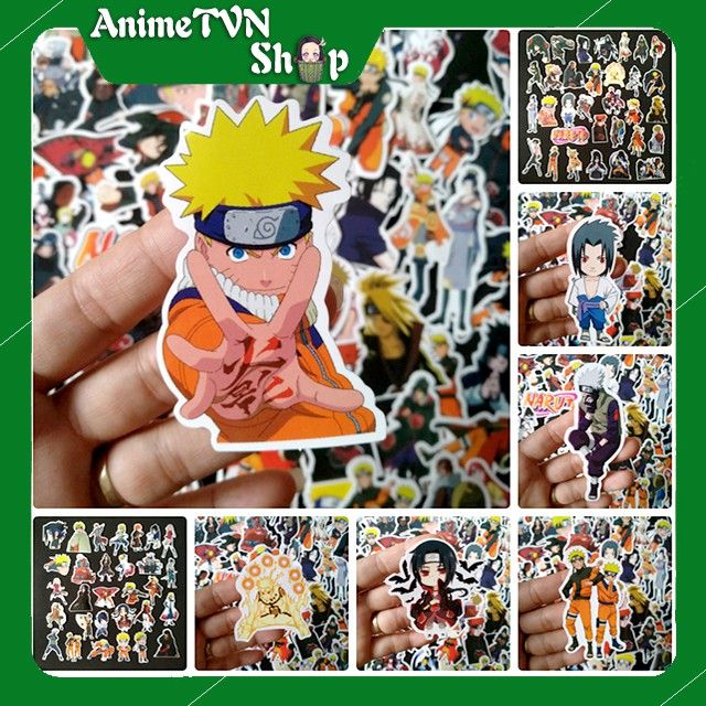 Giảm 12100 Set 50 sticker hình dán trang trí naruto siêu đẹp  tháng  52023  BeeCost