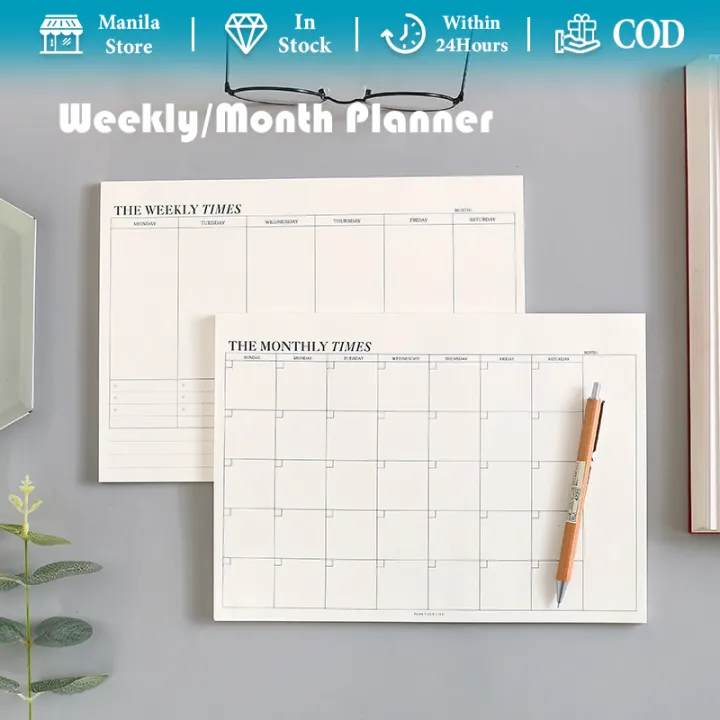 Weekly Month Planner Notepad To Do List Notepad Meal Planning Work Planner And Checklist Notepad 50 Sheets Lazada Ph