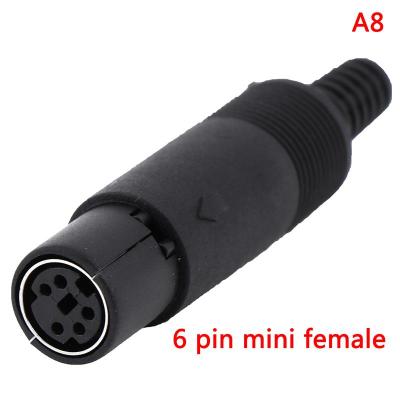 UNI 🔥Hot Sale🔥Mini DIN Plug Socket Connector 3/4/5/6/7/8 PIN Chassis Cable Mount Male Female