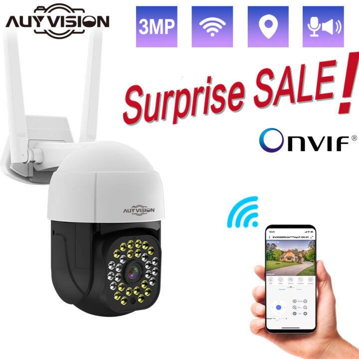 CCTV Camera Mini PTZ WIFI Surveillance Cameras Connect to Cellphone 3MP