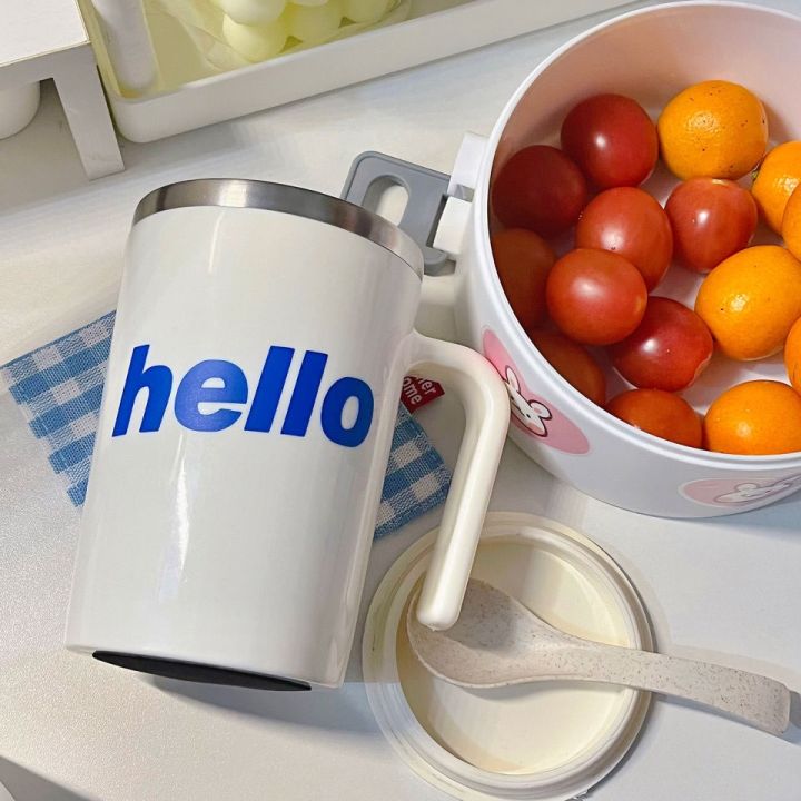 hello-stainless-steel-304-mug-with-insulation-water-cup-student-men-and-women-milk-coffee-juice