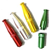 ㍿◈ Torpedo Fashion Smok Metal Pipes Portable Creative Smoking Pipe Herb Tobacco Pipes Grinder Smoke Random Delivery