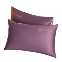 Pack of 2 Soft Satin Pillowcase Breathable Pillow Covers for Hair and Skin with Envelope Closure( 19inchX29inch)