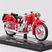 โมเดล1:24 Skala Klasik Moto Guzzi Falcone Olahraga Motor Diecast &amp; Mainan Kendaraan Balap Sepeda Unika Kolesi Merah