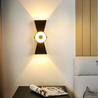 12W LED Wall Light Outdoor Waterproof IP65 Porch Garden Wall Lamp &amp; Indoor Bedroom Bedside Decoration Lighting Lamp Aluminum