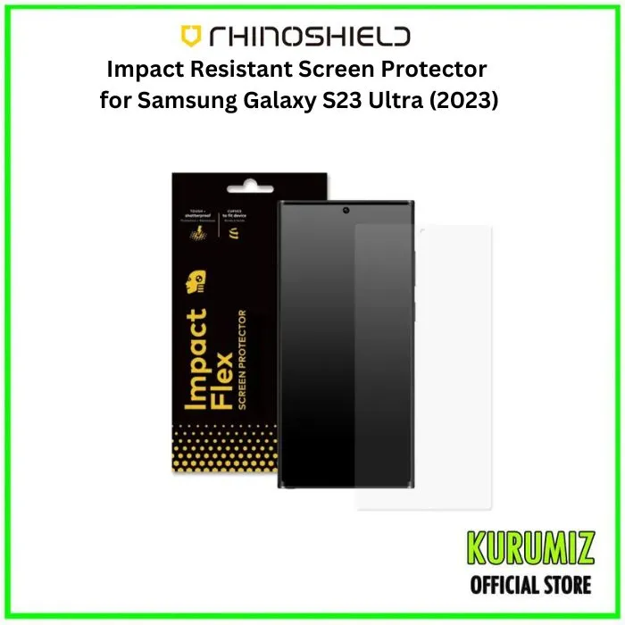 RhinoShield Impact Resistant Screen Protector for Samsung Galaxy S23 Ultra  (2023) | Lazada Singapore