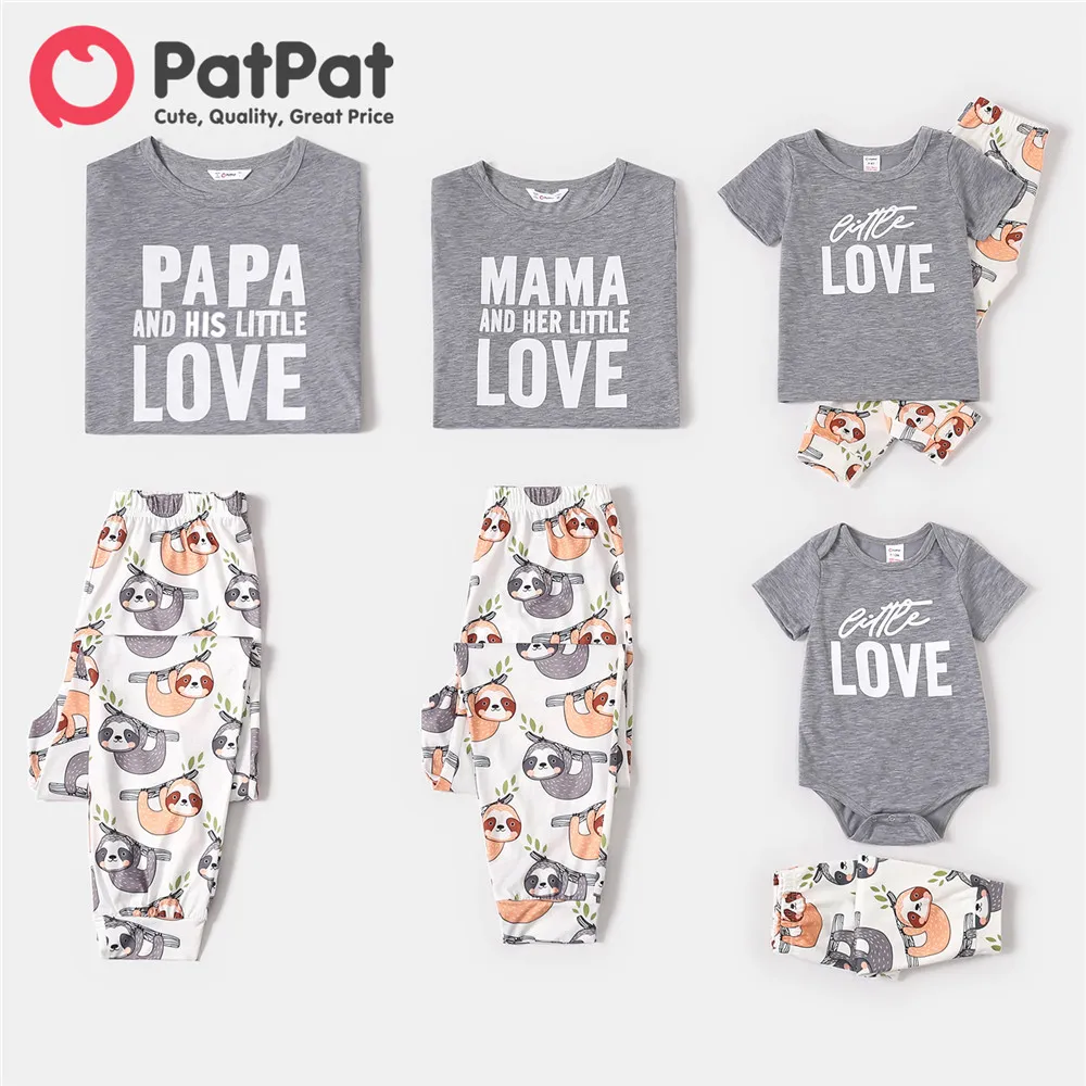 Sloth Print Pajamas Sets 