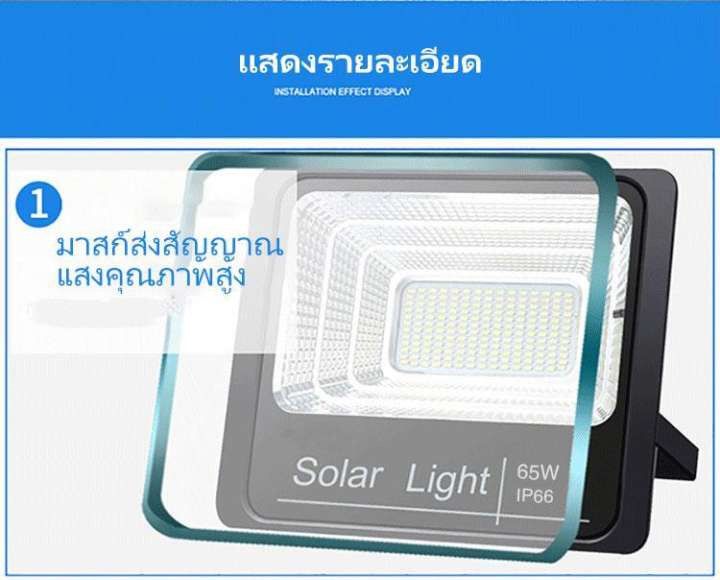 first-lightsolar-lights-30w-ไฟสปอตไลท์-กันน้ำ-ไฟ-solar-cell-ใช้พลังงานแสงอาทิตย์-โซลาเซลล์-น้ำท่วมไฟ-outdoor-waterproof-remote-control-light-กันน้ำ-ip67รับประกัน2ปี