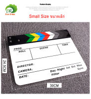 Clapper Board Acrylic Movie Action Slate Clapper Board ลูกตุ้มคณะอะคริลิค ( มีปากกาแถมให้ )