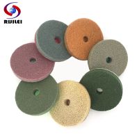 RIJILEI 7 Pieces/Lot 80mm Sponge Polishing Pads 3 Inch Durable Diamond Polishing Pad Marble Concrete Floor Grinding Discs 3FP6