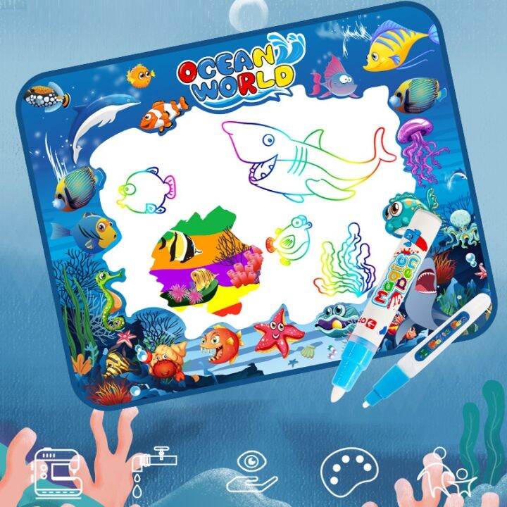 yf-magic-water-drawing-mat-coloring-doodle-with-pens-montessori-toys-painting-board-educational-for-kids