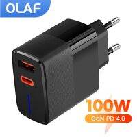 ร้อน✖เคส Olaf 100W ที่ชาร์จยูเอสบีที่ชาร์จ Type C ที่ชาร์จ USB สำหรับ iPhone 13 14 S9