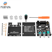 pcbfun บอร์ดเครื่องขยายเสียง BT,2X50W สเตอริโอ12V-24V โมดูลเครื่องขยายเสียงสัญญาณเสียงสำหรับร้านค้าลำโพงโฮมเธียเตอร์