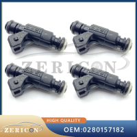 4Pcs ใหม่0280157182หัวฉีดน้ำมันเชื้อเพลิง Ford Focus 1.6 1.8 Flex Auto Parts ระบบฉีดรถยนต์