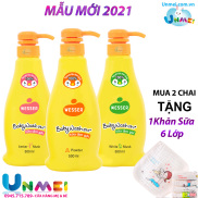 HCMSữa Tắm Gội Wesser 2in1 Hương Phấn 500ml - Cam - Hồng - Xanh