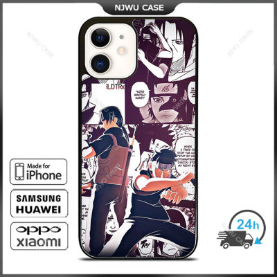 Naruto Shippuden Duo Uchiha Phone Case for iPhone 14 Pro Max / iPhone 13 Pro Max / iPhone 12 Pro Max / XS Max / Samsung Galaxy Note 10 Plus / S22 Ultra / S21 Plus Anti-fall Protective Case Cover