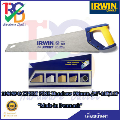 IRWIN เลื่อยพร้อมซี่ฟันแบบตัดหยาบ 22 นิ้ว/550มม. Mod.10505543 (Made in Denmark)